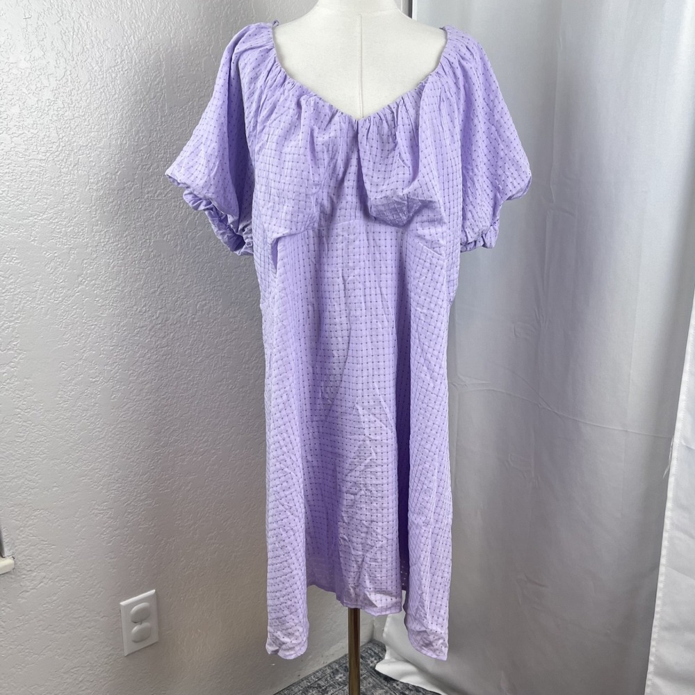Old Navy Mini Dress Womens XXL Purple Flutter Sleeve Babydoll  Cottagecore‎ Boho